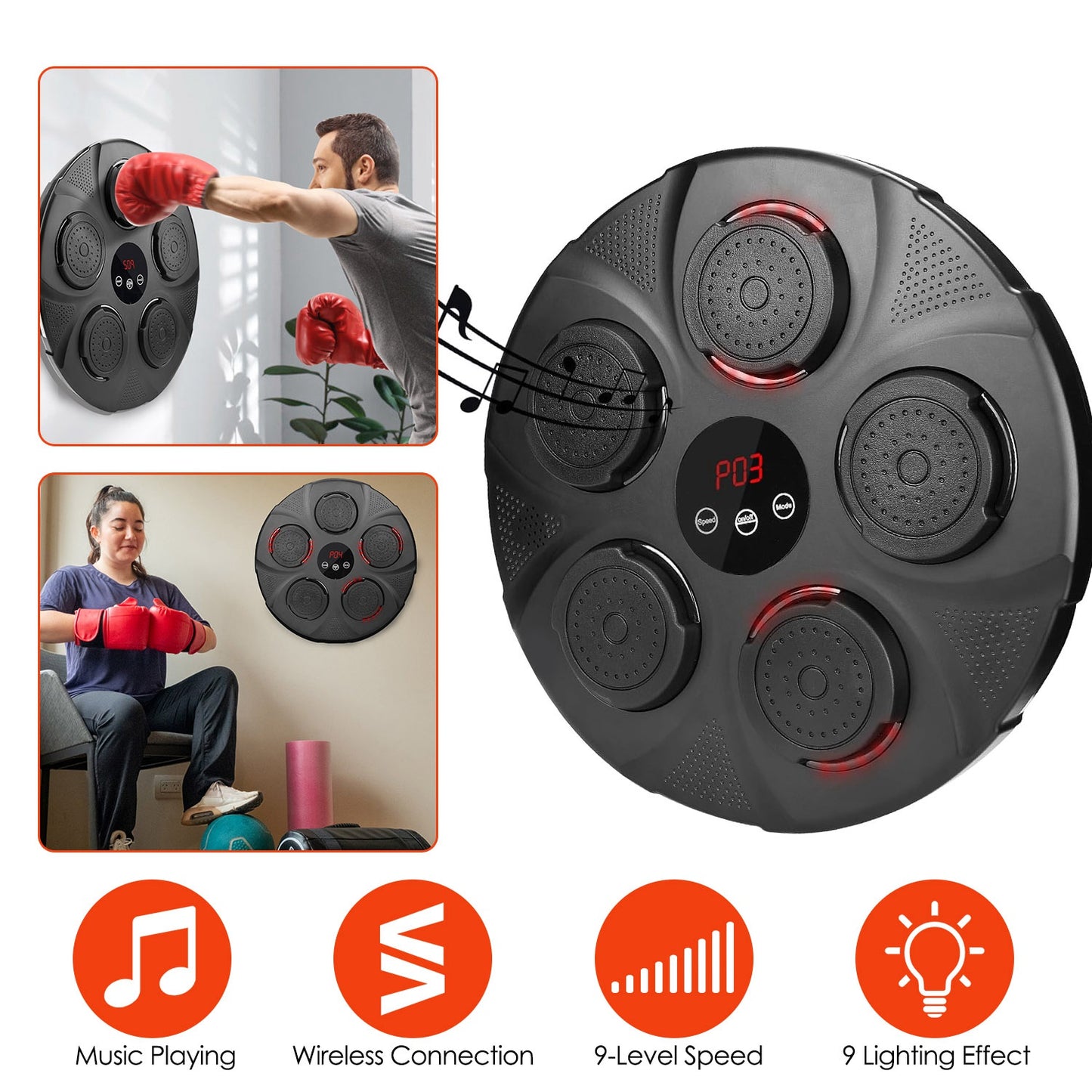 Electronic Wall Target Punching Pad