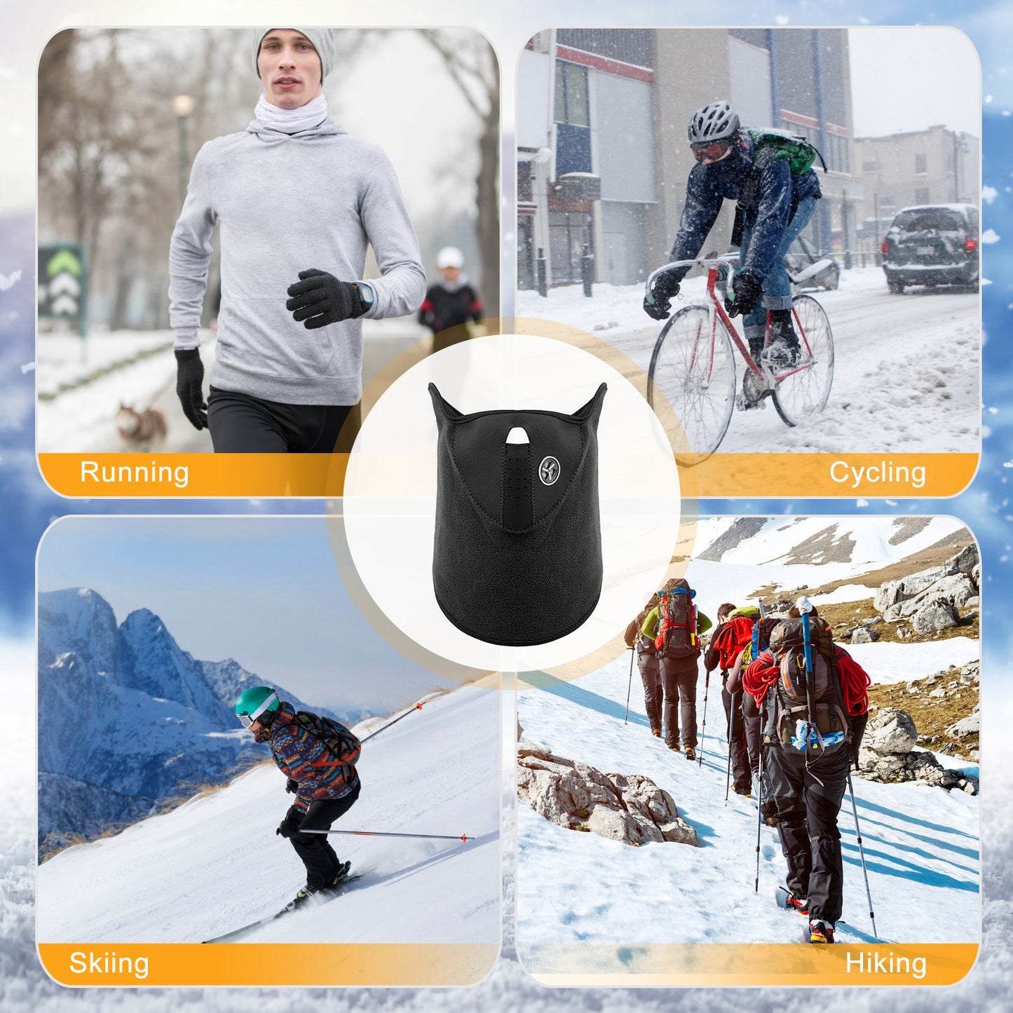 Half Face Mask Windproof Dustproof Neck Warmer