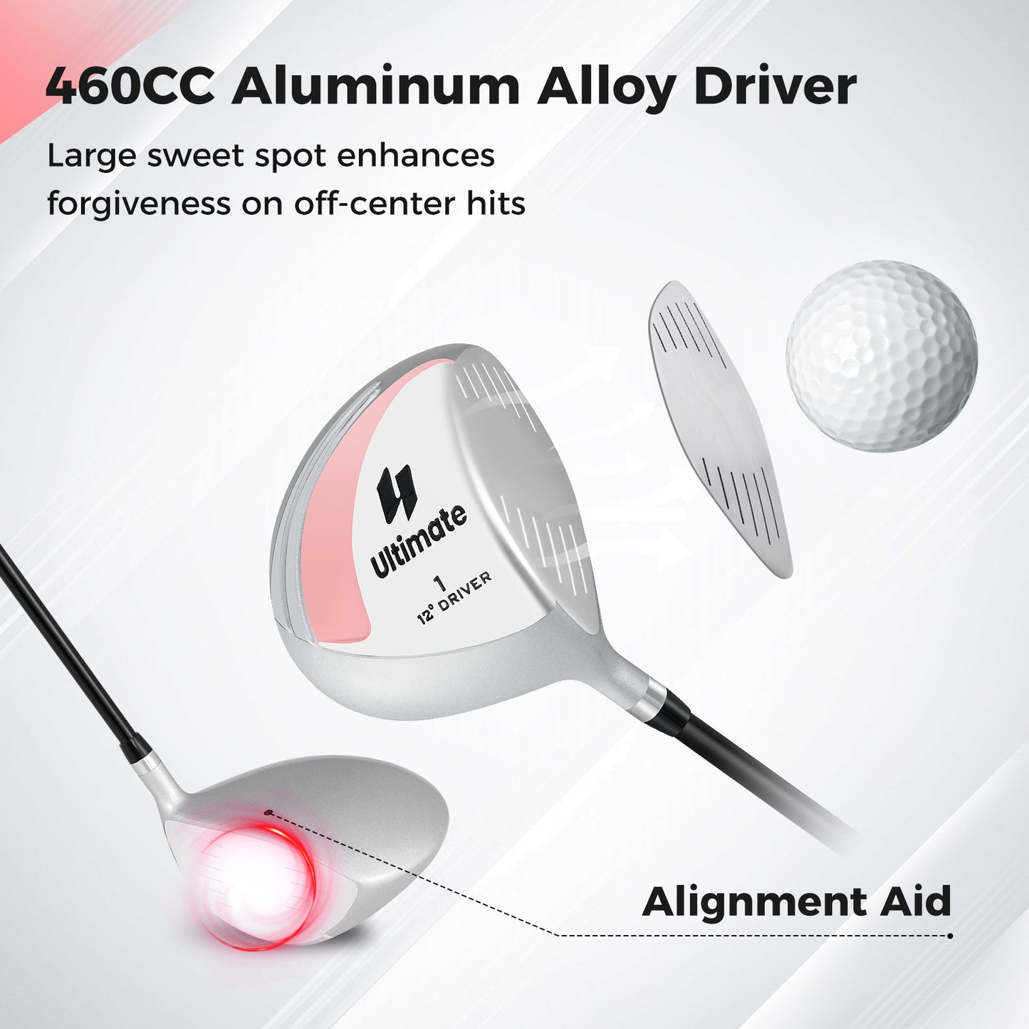 12° Individual Driver Golf Club for Women 460CC