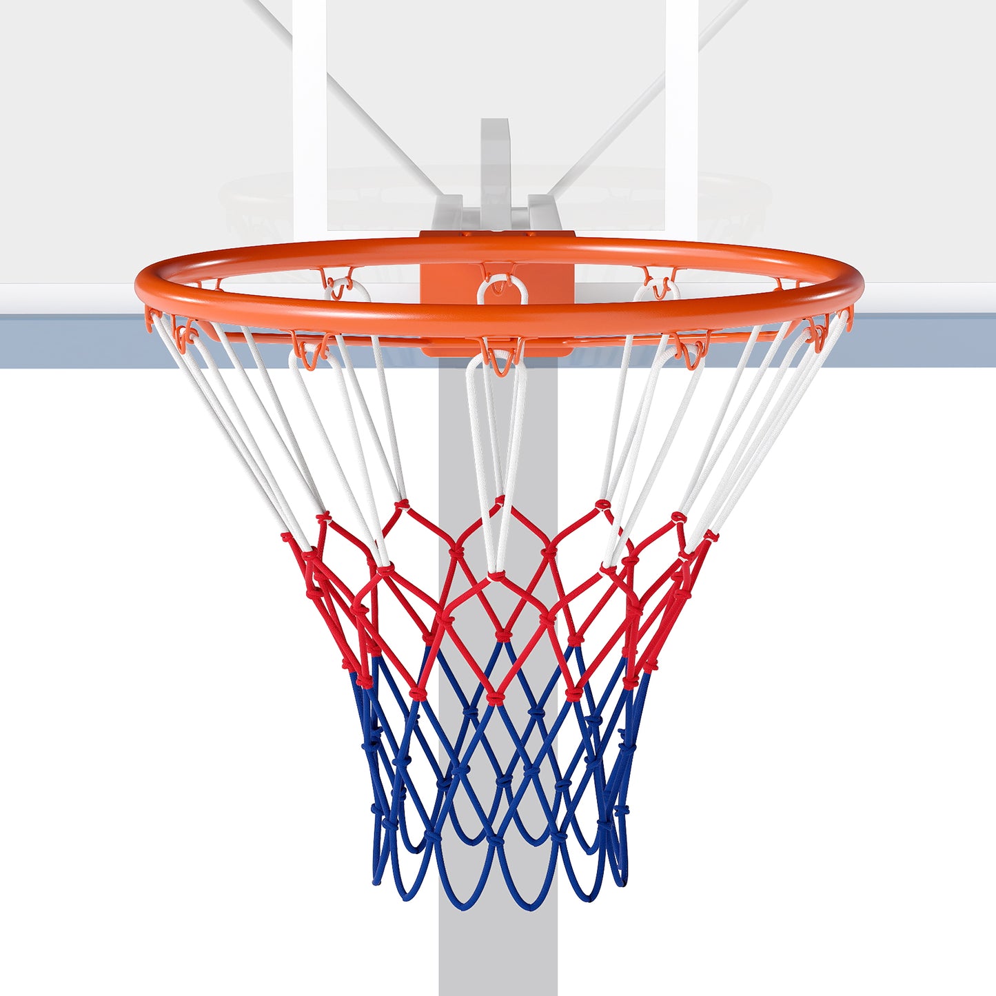 18" Basketball Rim Heavy Duty Wall Mounted Basketball Rim Goal Replacement-Orange