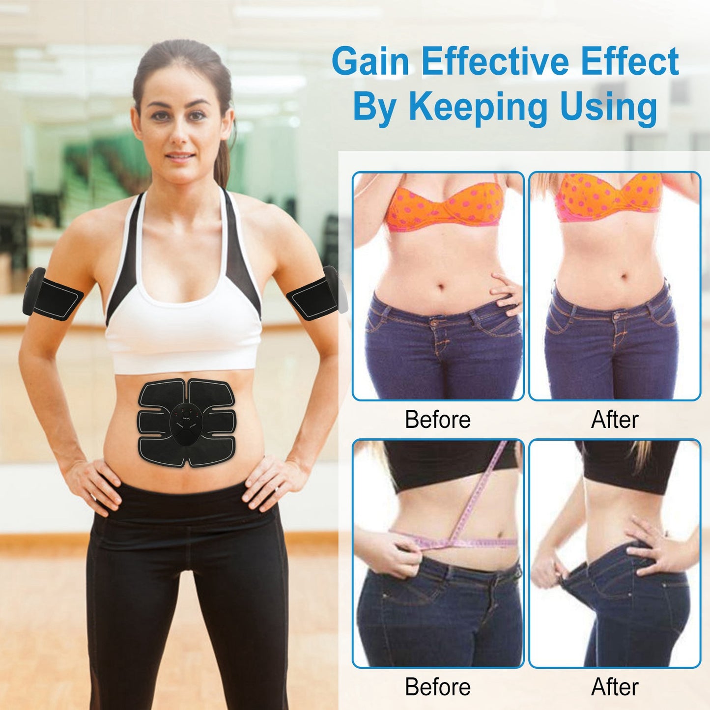 Smart Abdominal Muscle Stimulator Toning Belt
