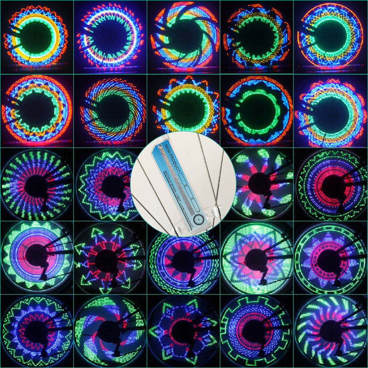 2Pcs 32LEDs Patterns Cycling Lights
