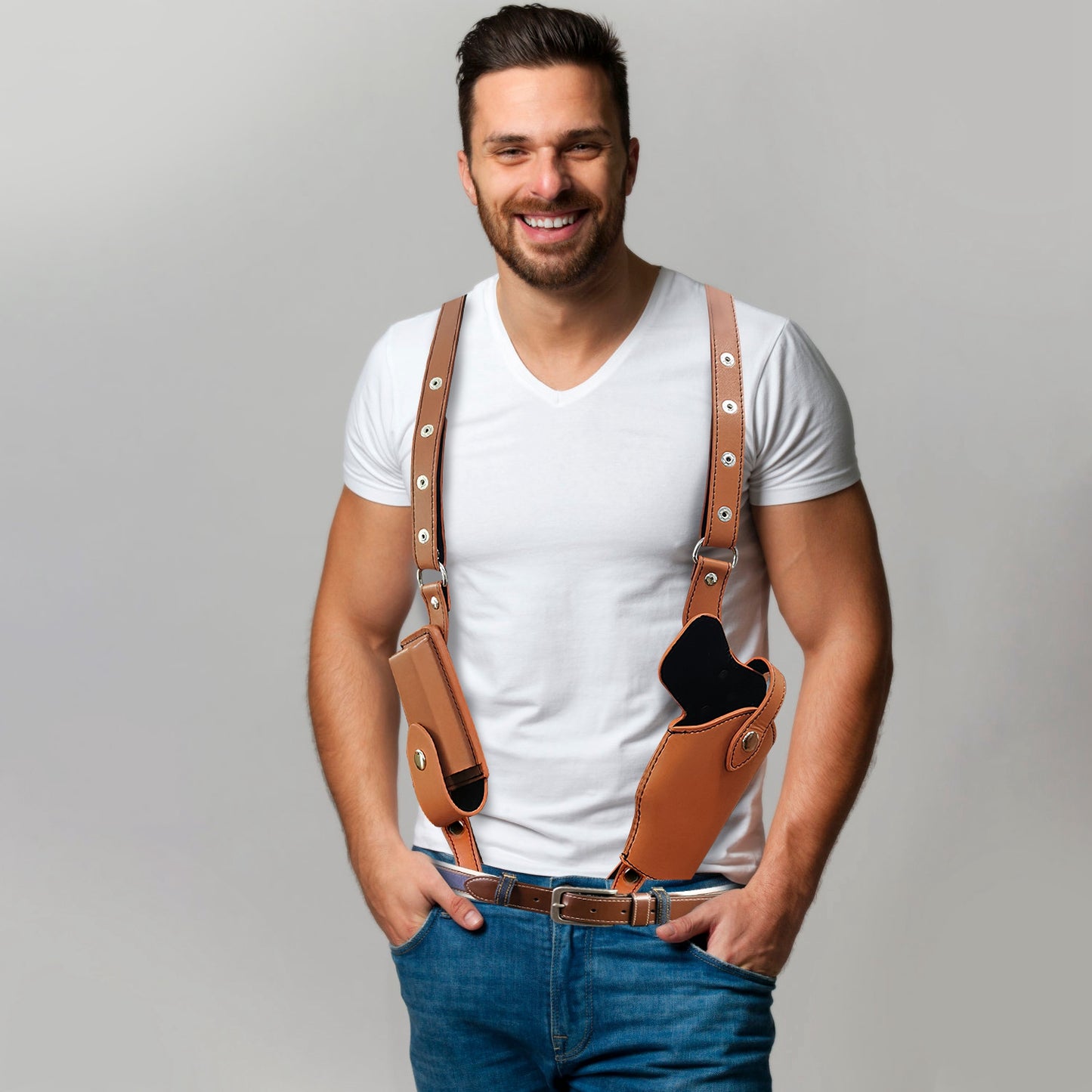Shoulder Holster With Adjustable Straps