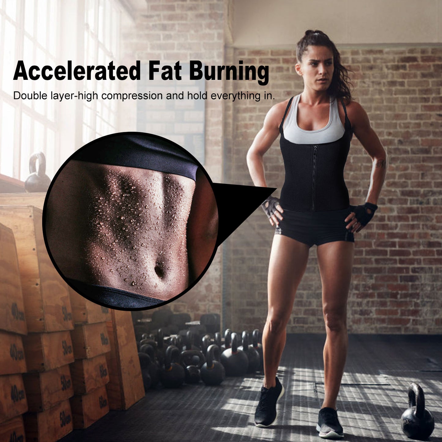 Tummy Control Body Shaper Cincher Back Support