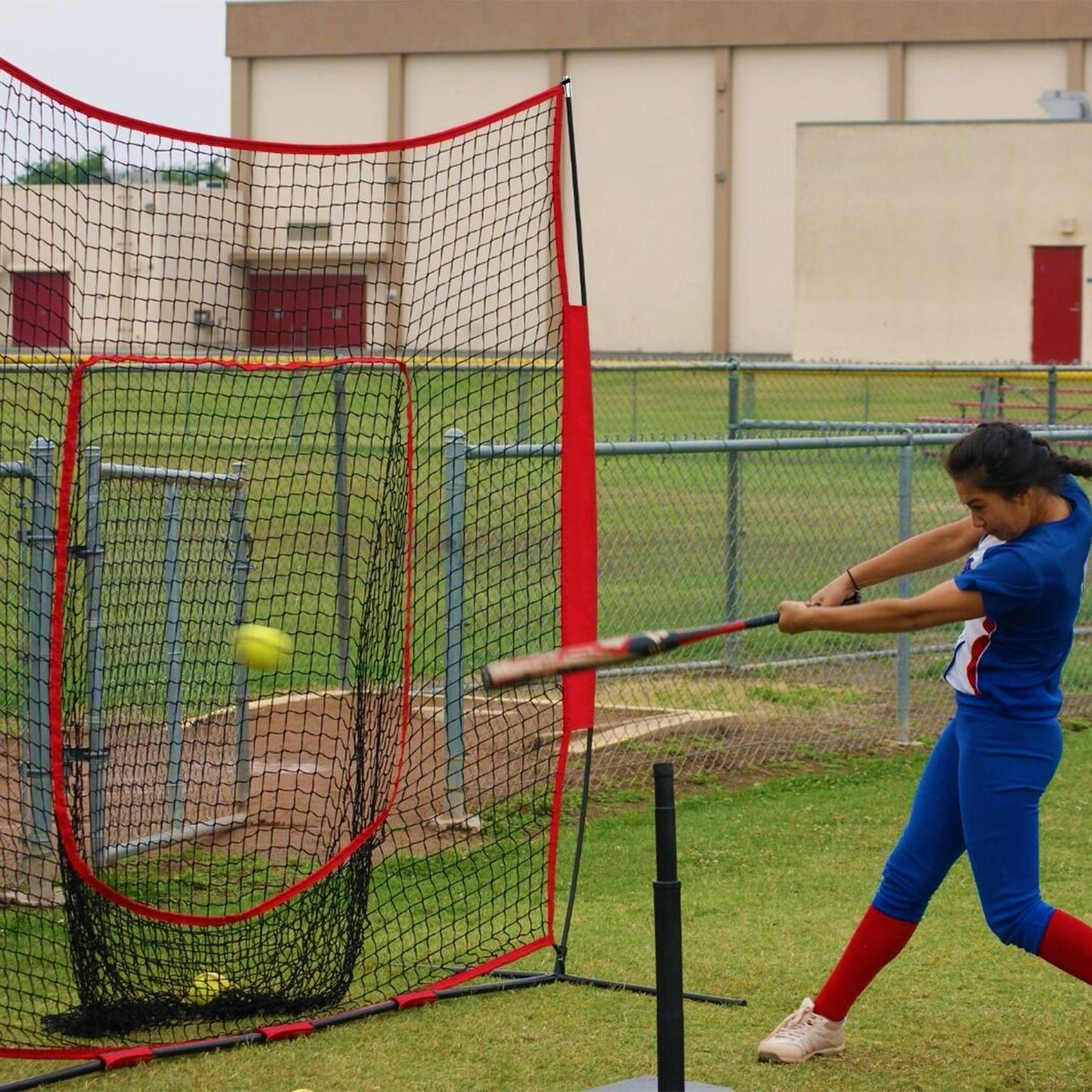 Baseball Practice Training Net With Bow Frame