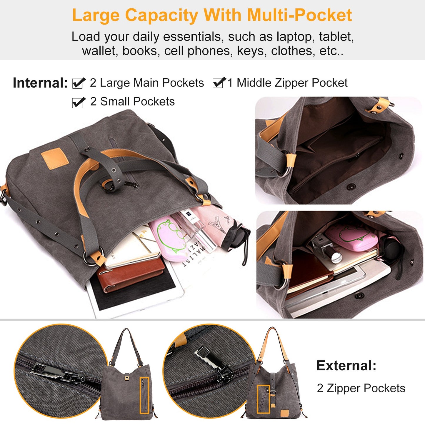 Multifunctional Purse Handbag