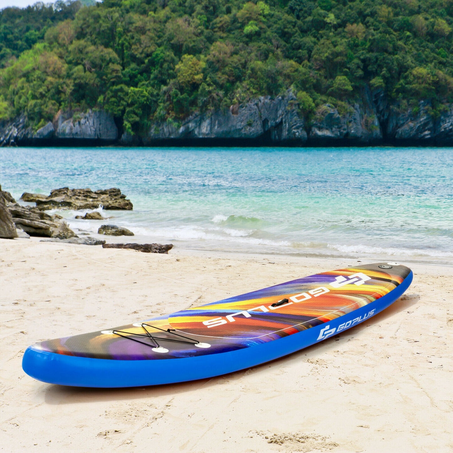 Inflatable Stand Up Paddle Board with Backpack and Aluminum Paddle Pump-M