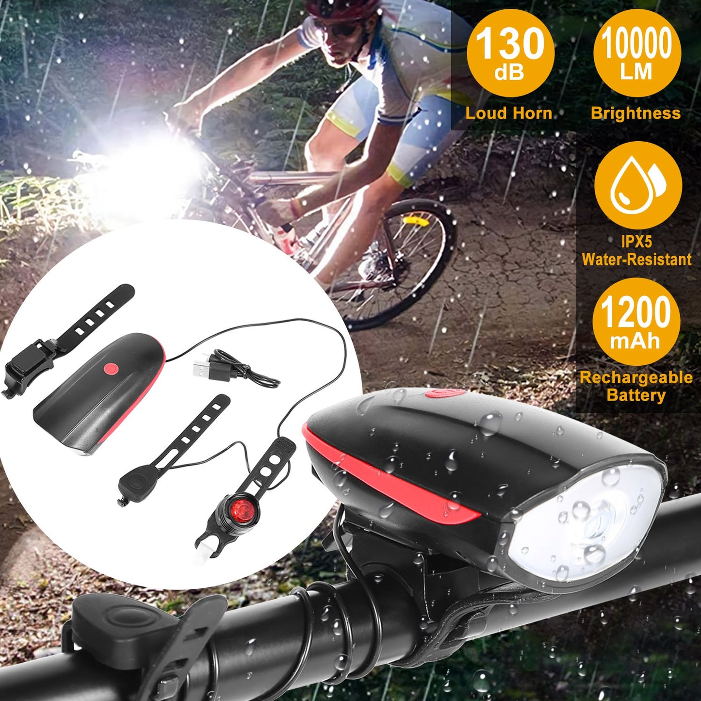 10000lm Bike Headlight