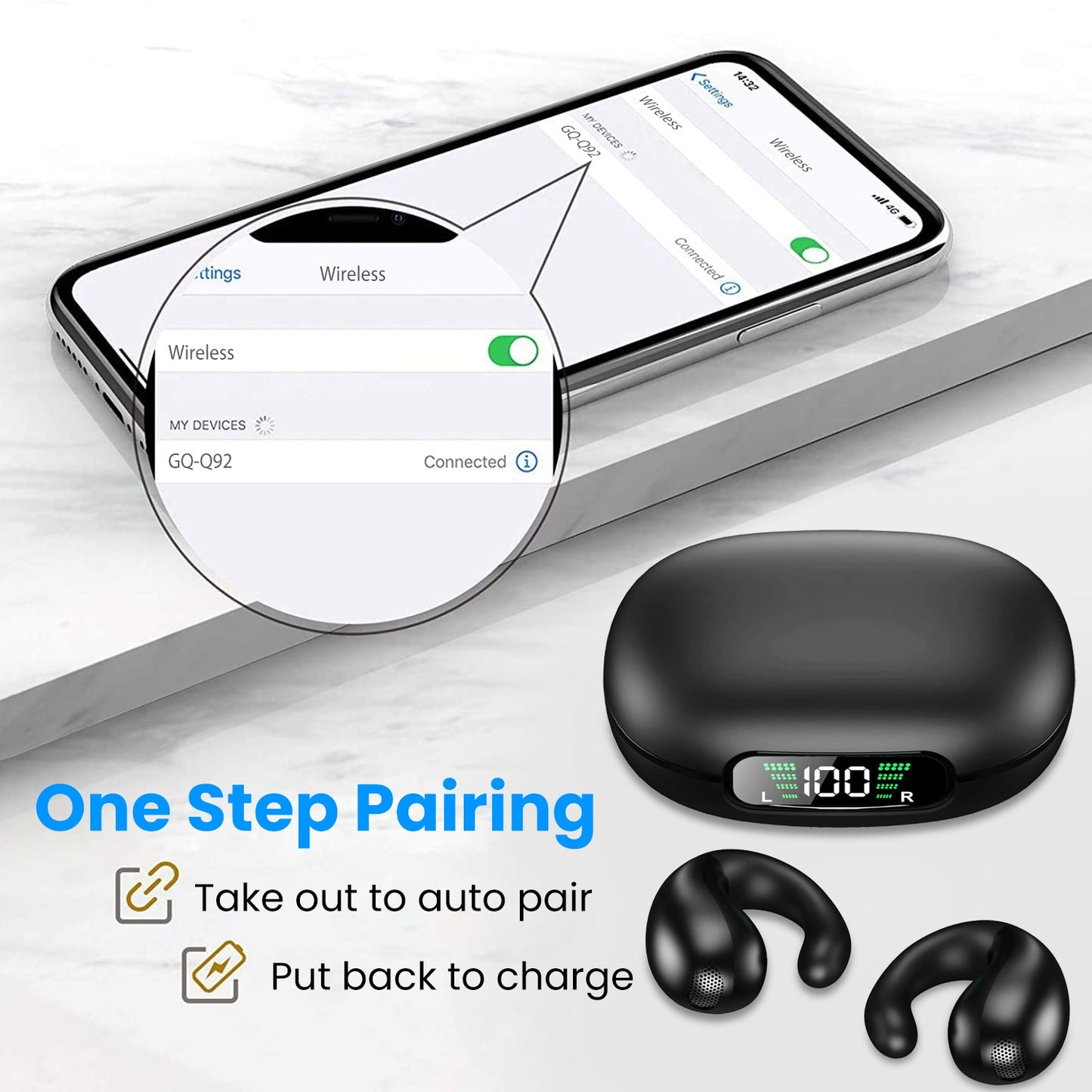 IPX3 Waterproof Ultra Open Earbud