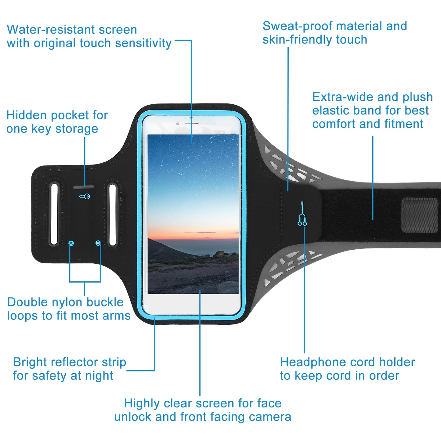 Phone Armband Case Sweat-resistant