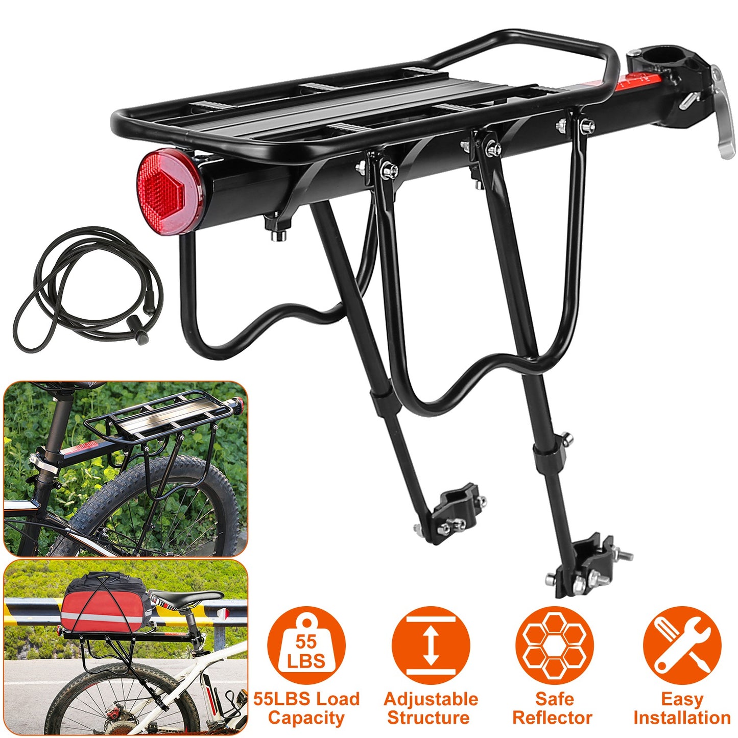 Bicycle Adjustable Cargo Rack