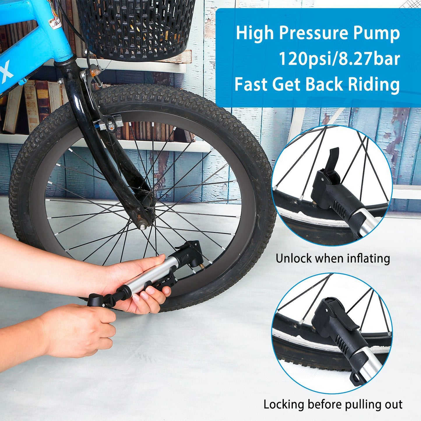 Portable Bicycle Tire Inflator