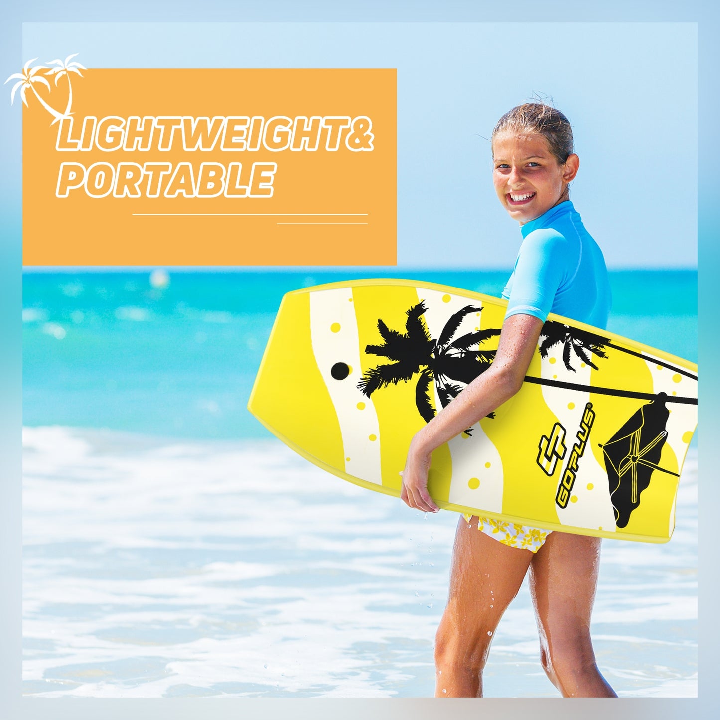 Lightweight Super Surfing Bodyboard with EPS Core Boarding-M