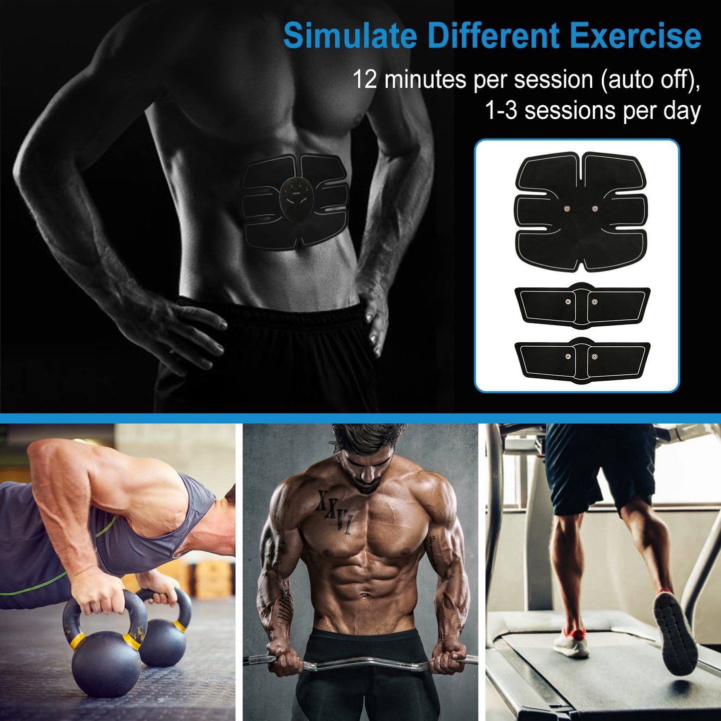 Smart Abdominal Muscle Stimulator Toning Belt