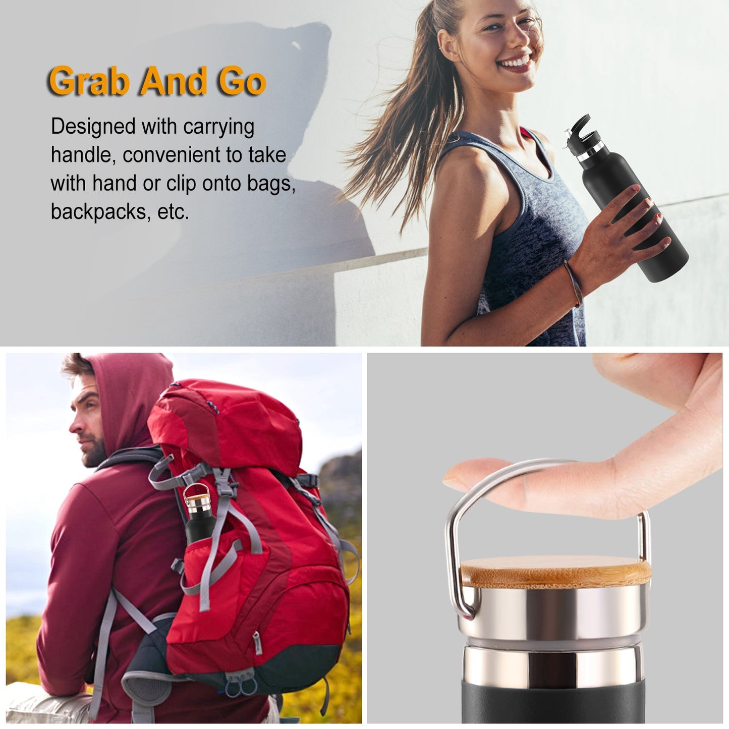 Sports Water Bottle Stainless Steel