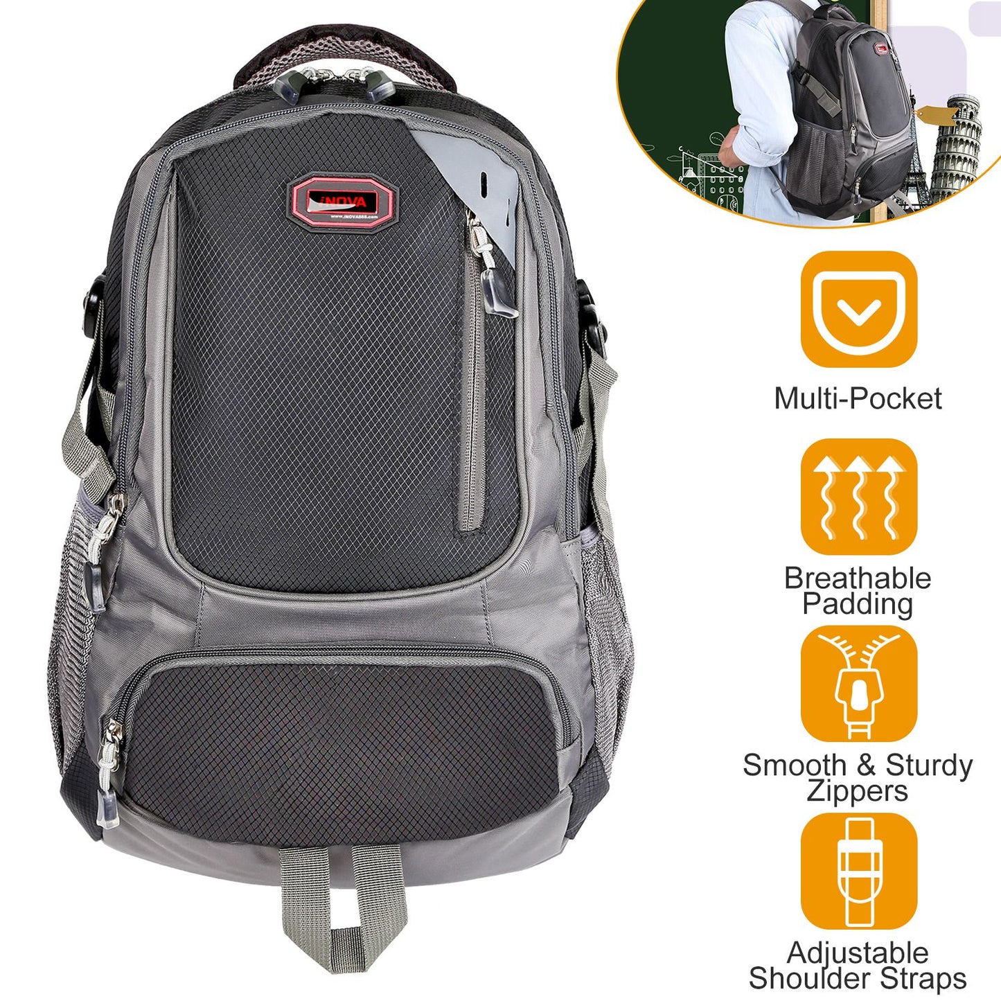 Unisex School Backpack