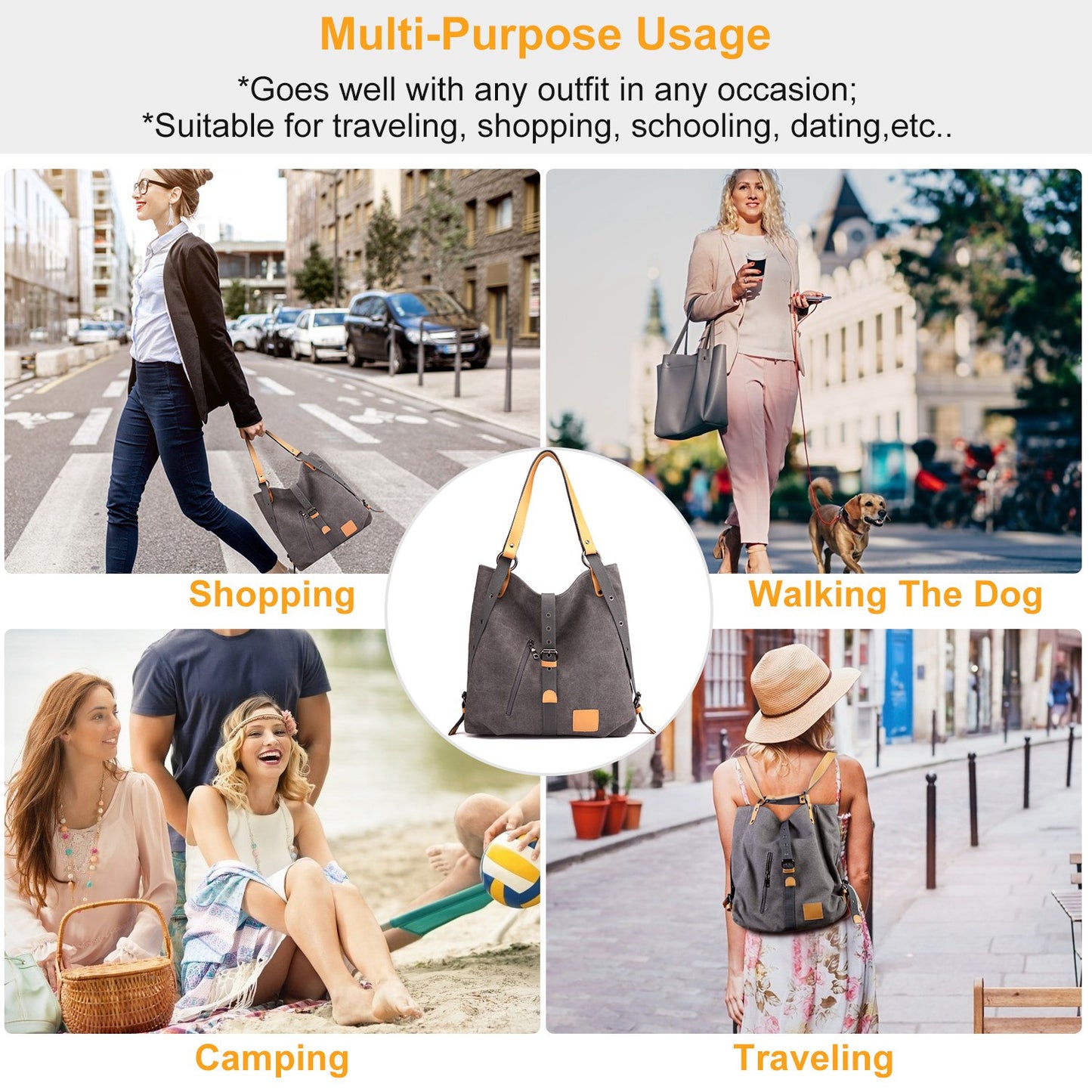Multifunctional Purse Handbag