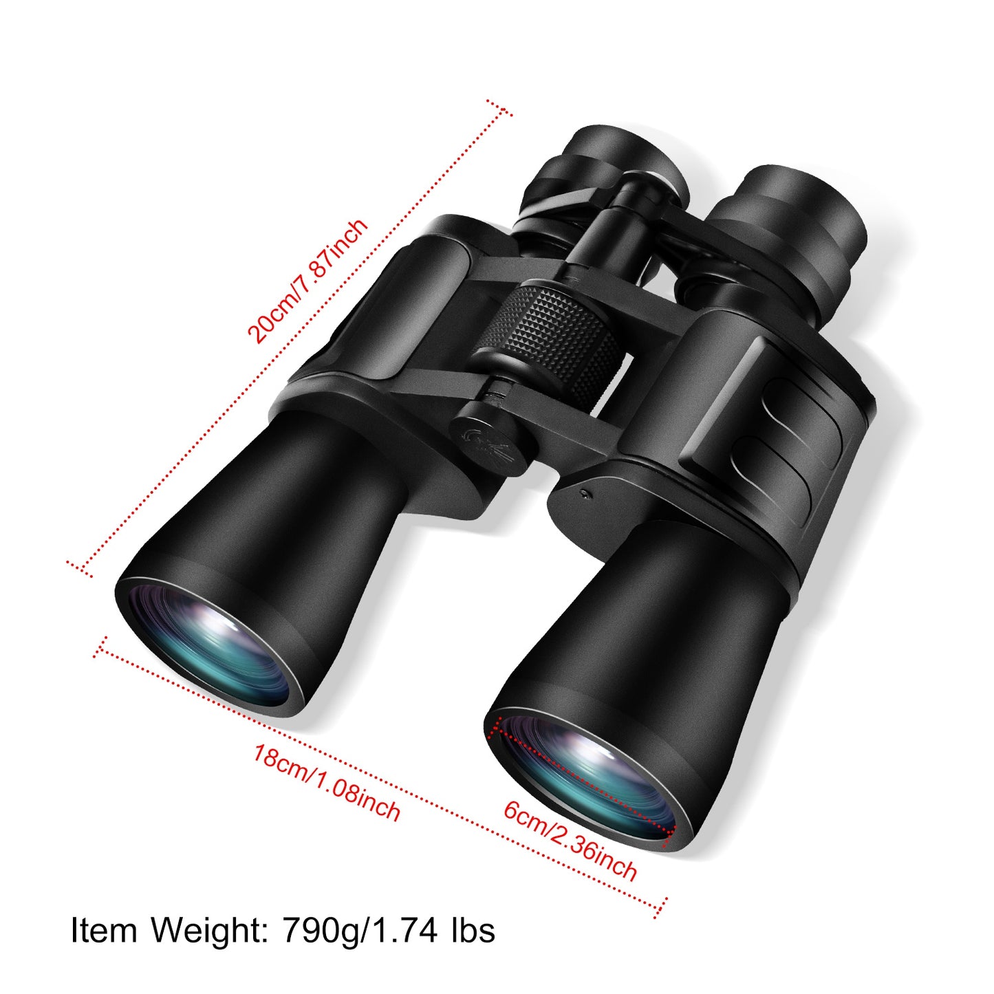 Portable Zoom Binoculars with FMC Lens Low Light Night Vision for Bird Watching Hunting Sports Events Concerts Adults Kids