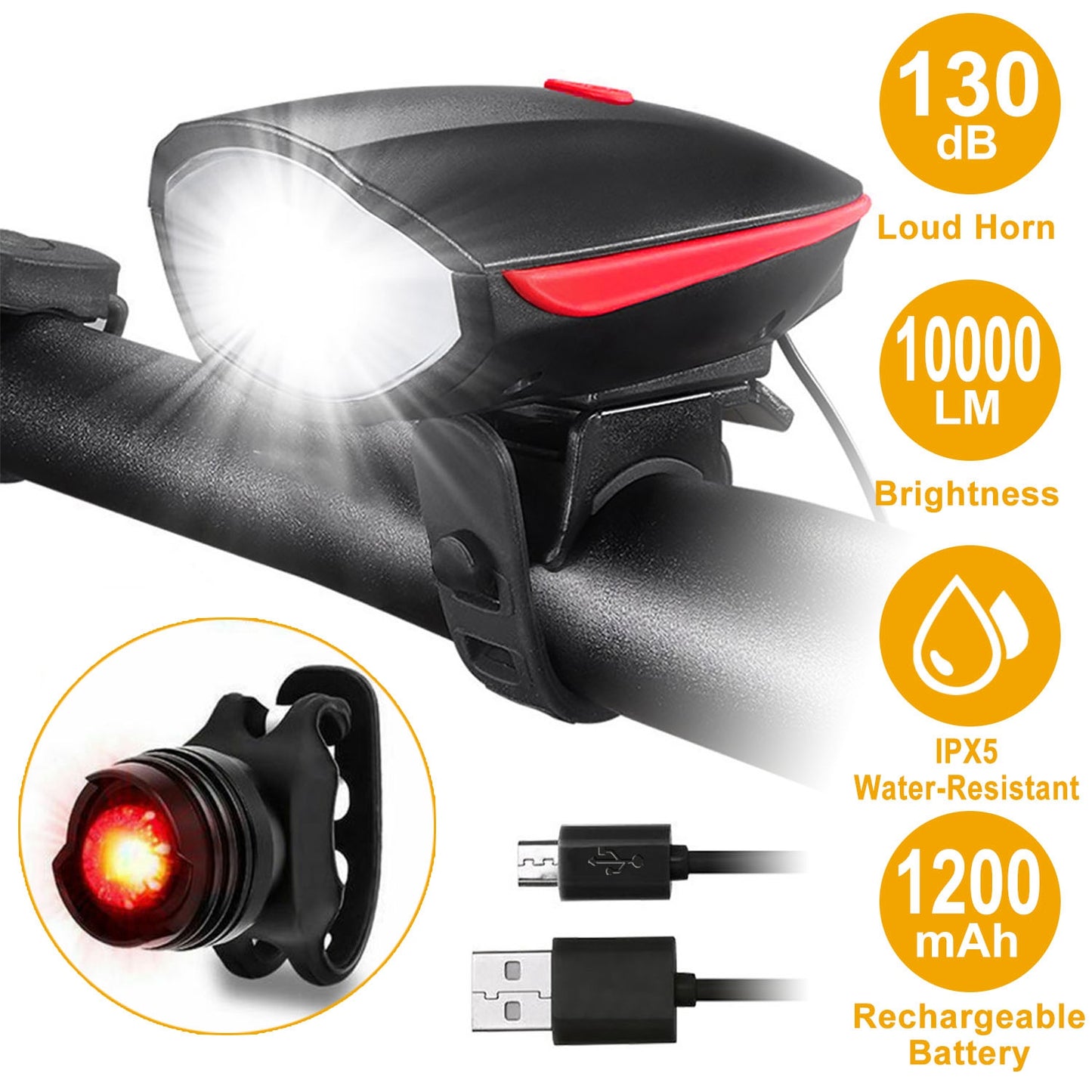 10000lm Bike Headlight