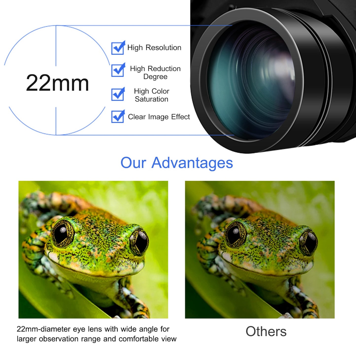 Portable Zoom Binoculars with FMC Lens Low Light Night Vision for Bird Watching Hunting Sports Events Concerts Adults Kids