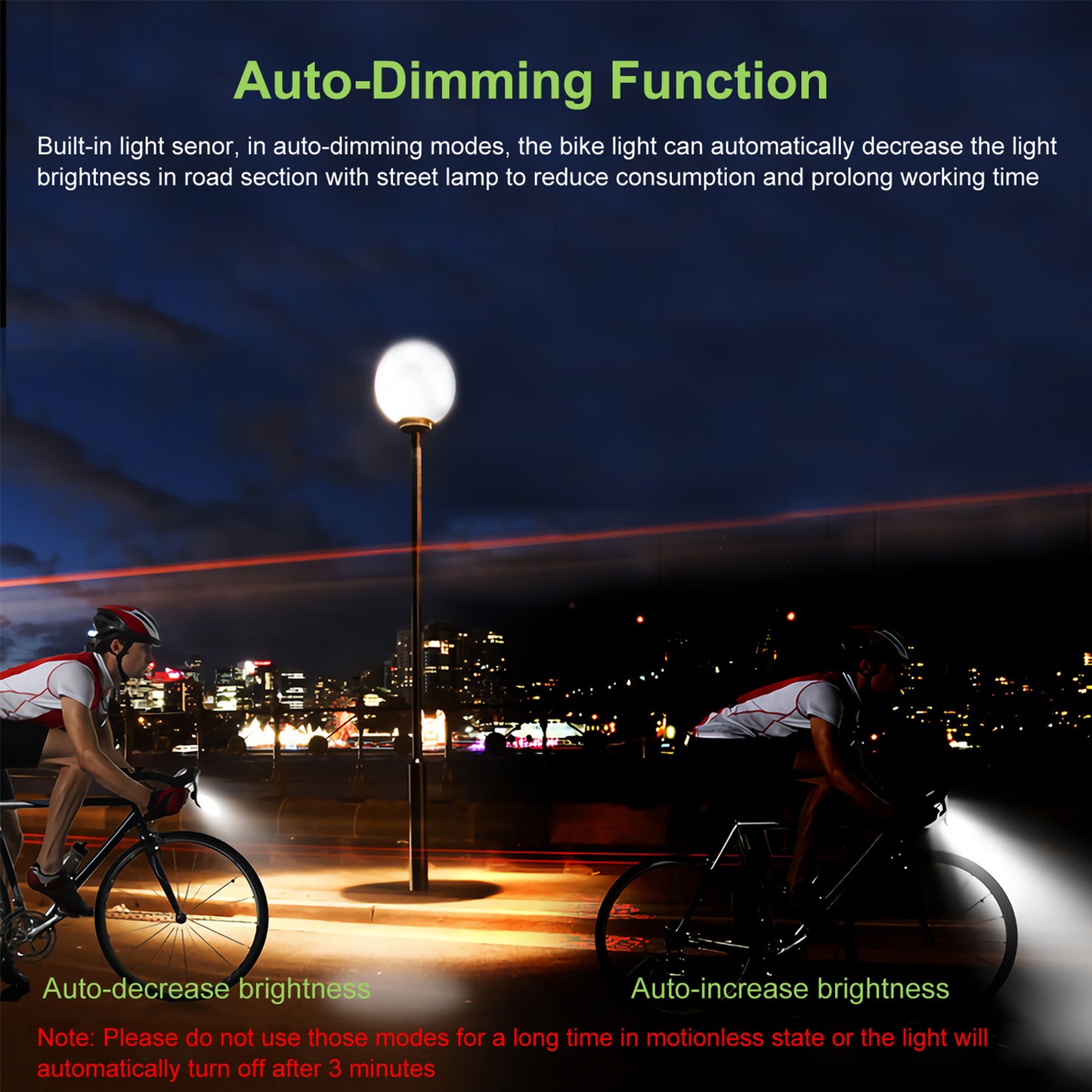 20000LM Bike Front Lights Set