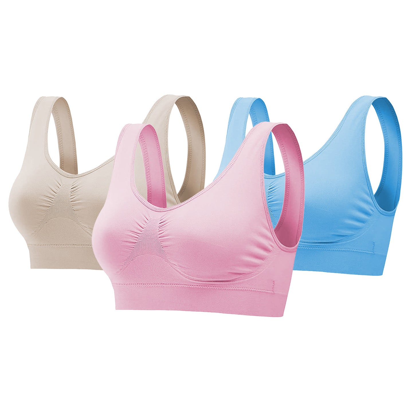 3 Pack Sport Bras For Women