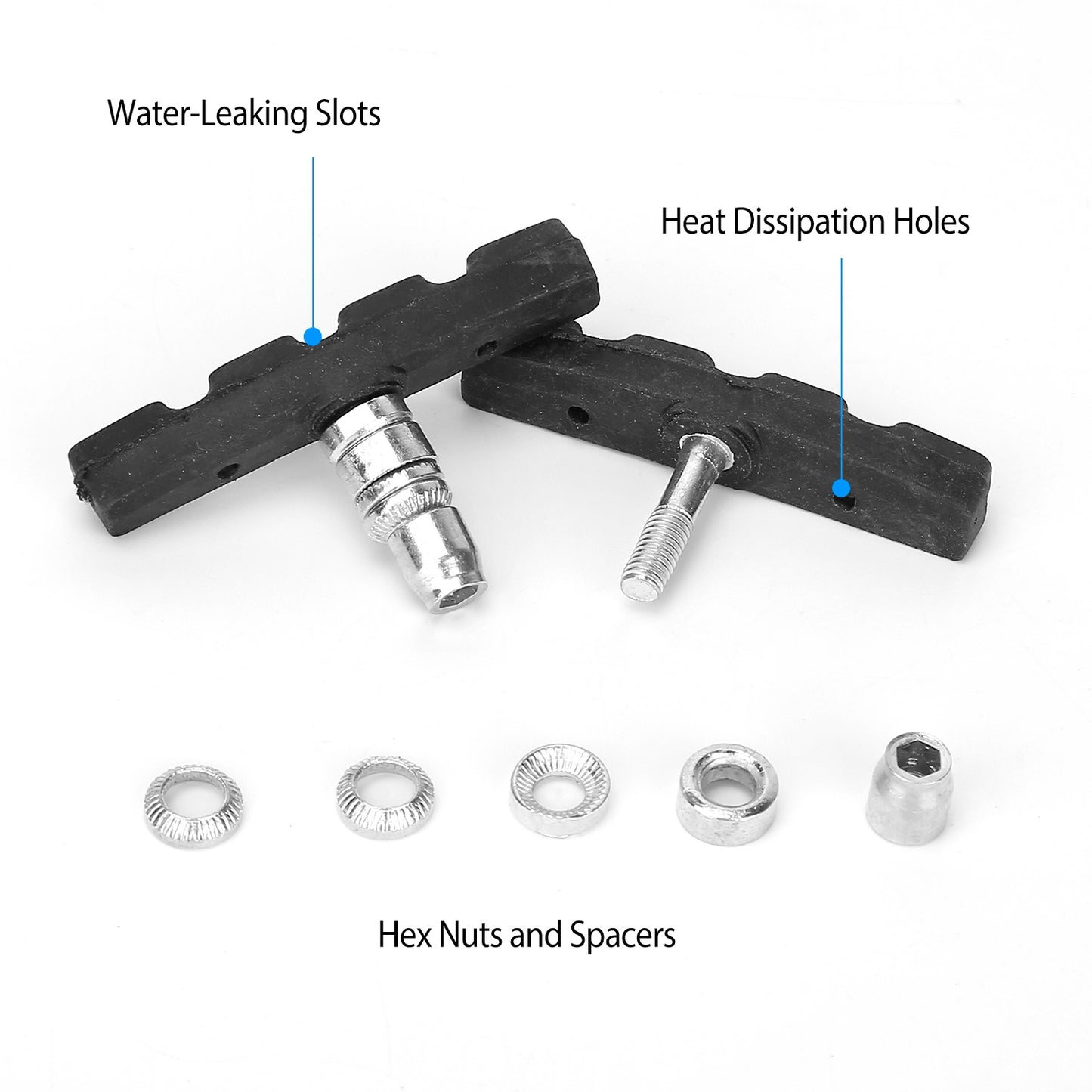 5 Pairs V Bike Brake Pads