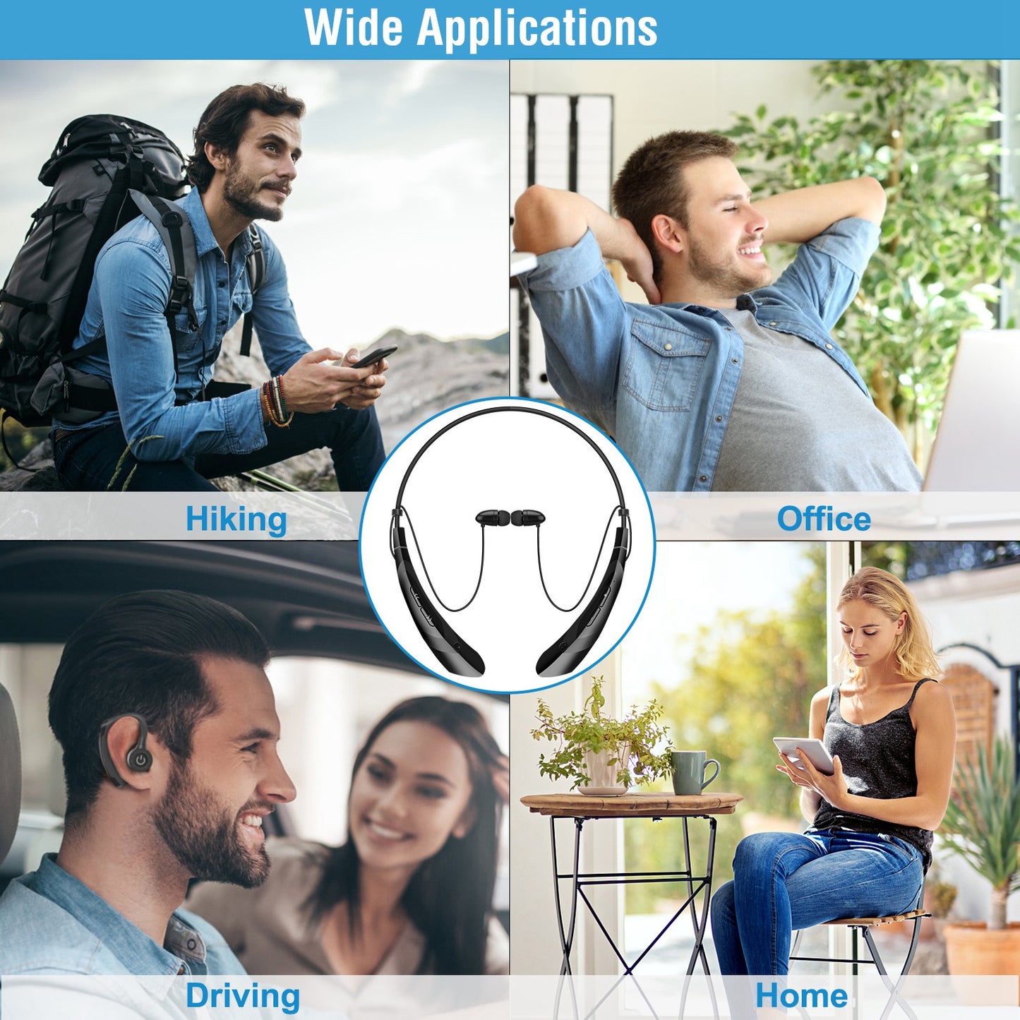 Sweat-proof Sport Headsets Earbuds