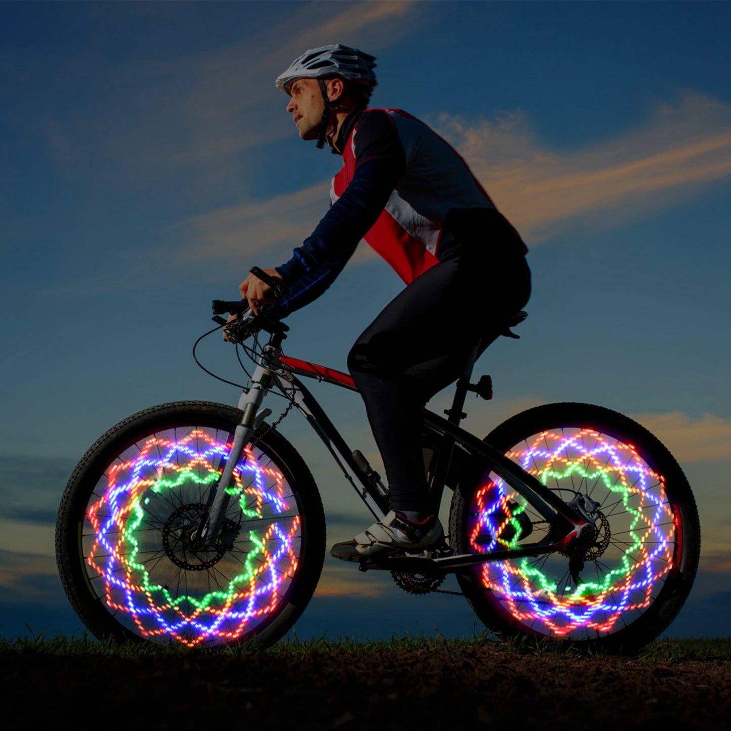 2Pcs 32LEDs Patterns Cycling Lights