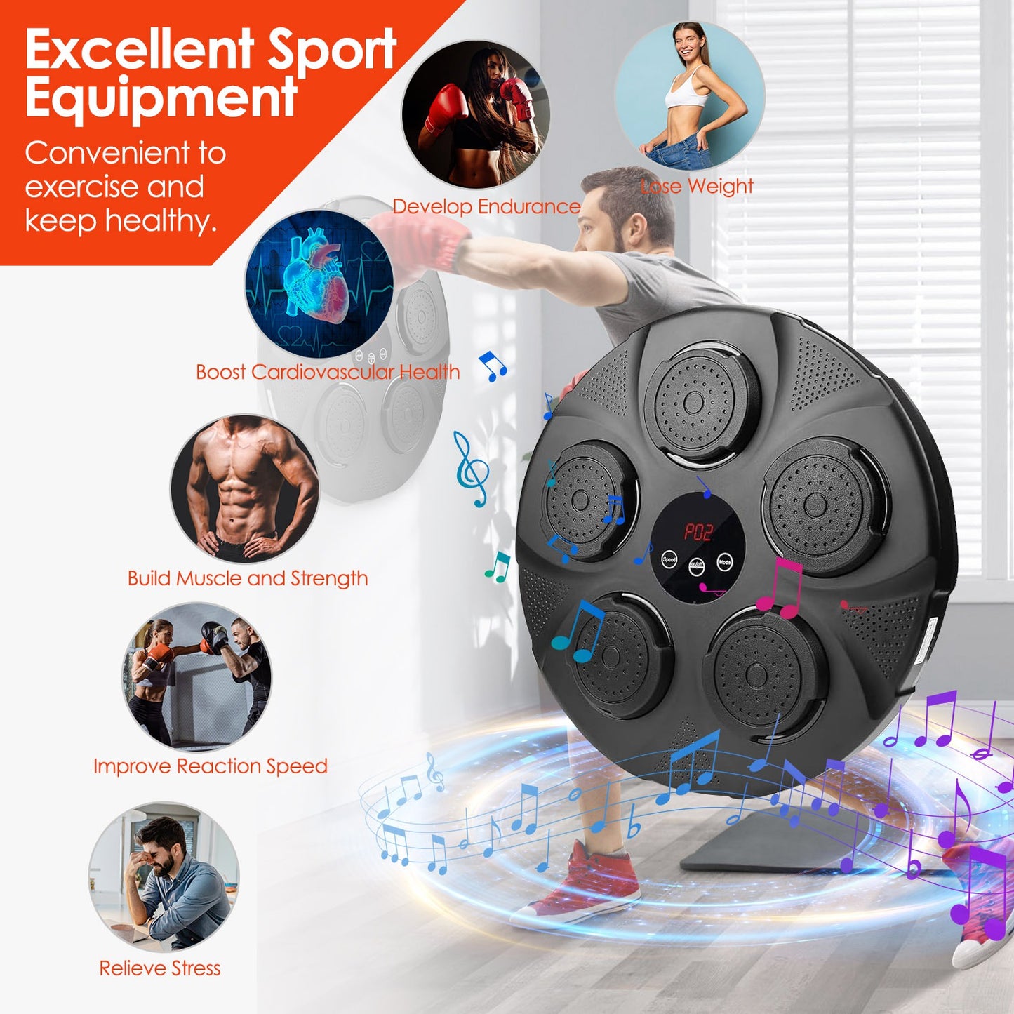 Electronic Wall Target Punching Pad