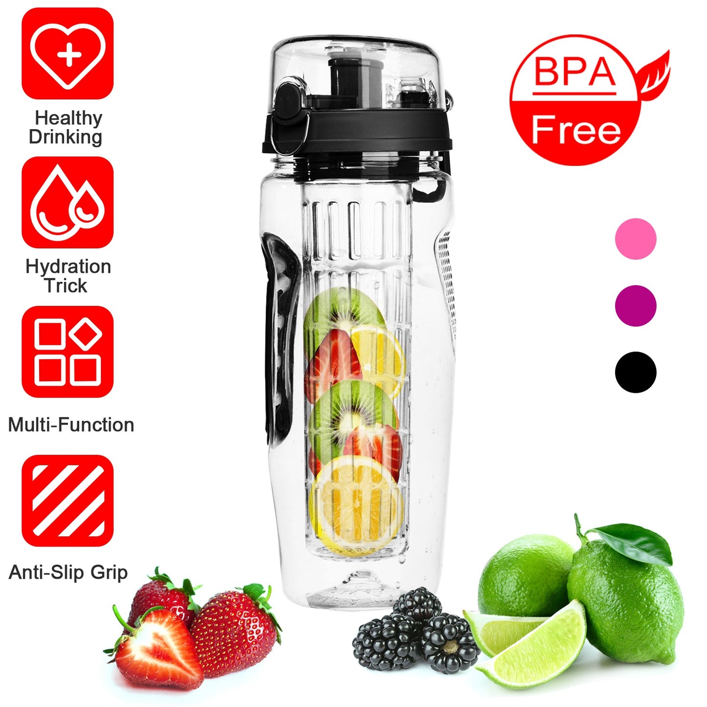 Fruit Infuser Water Bottle