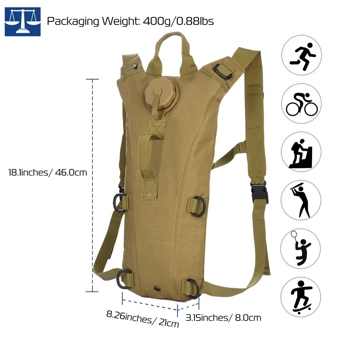 3L Tactical Hydration Pack