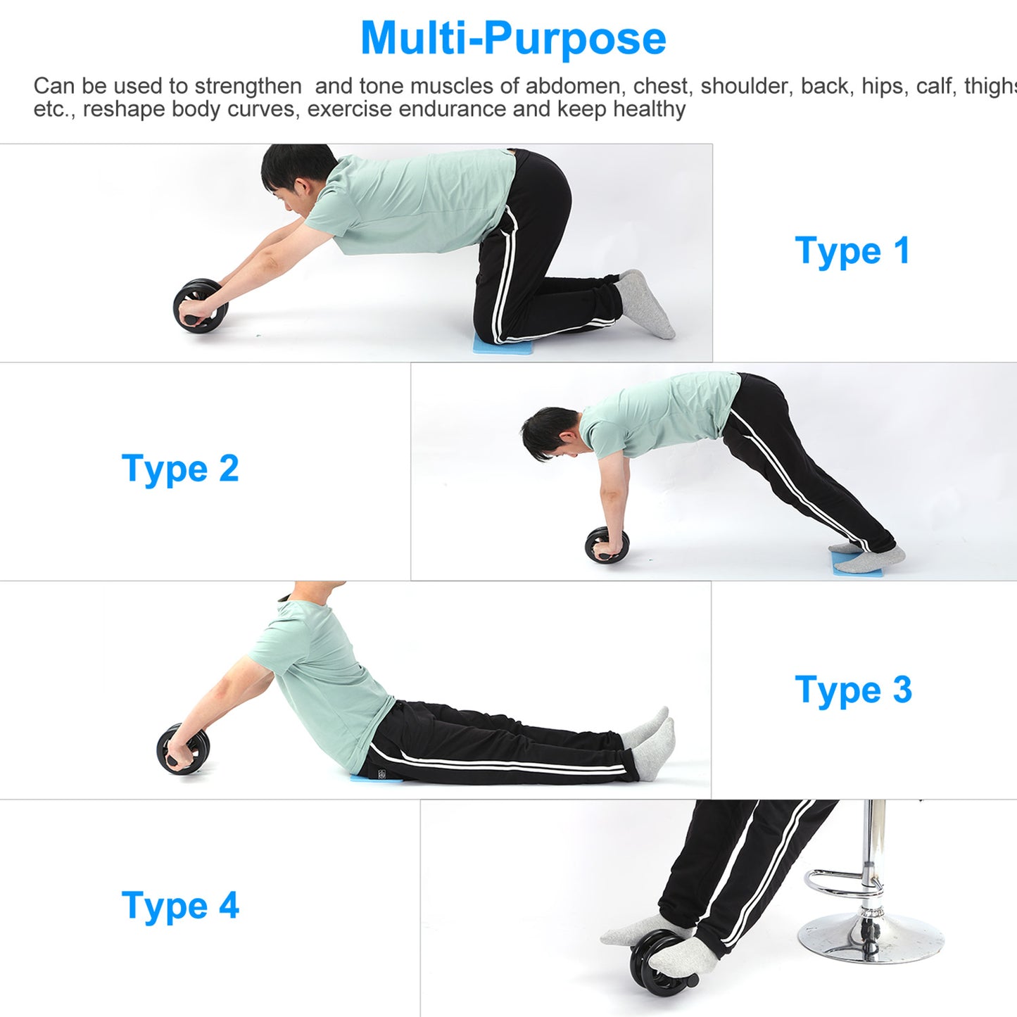 Core Strength Abdominal Wheel Roller