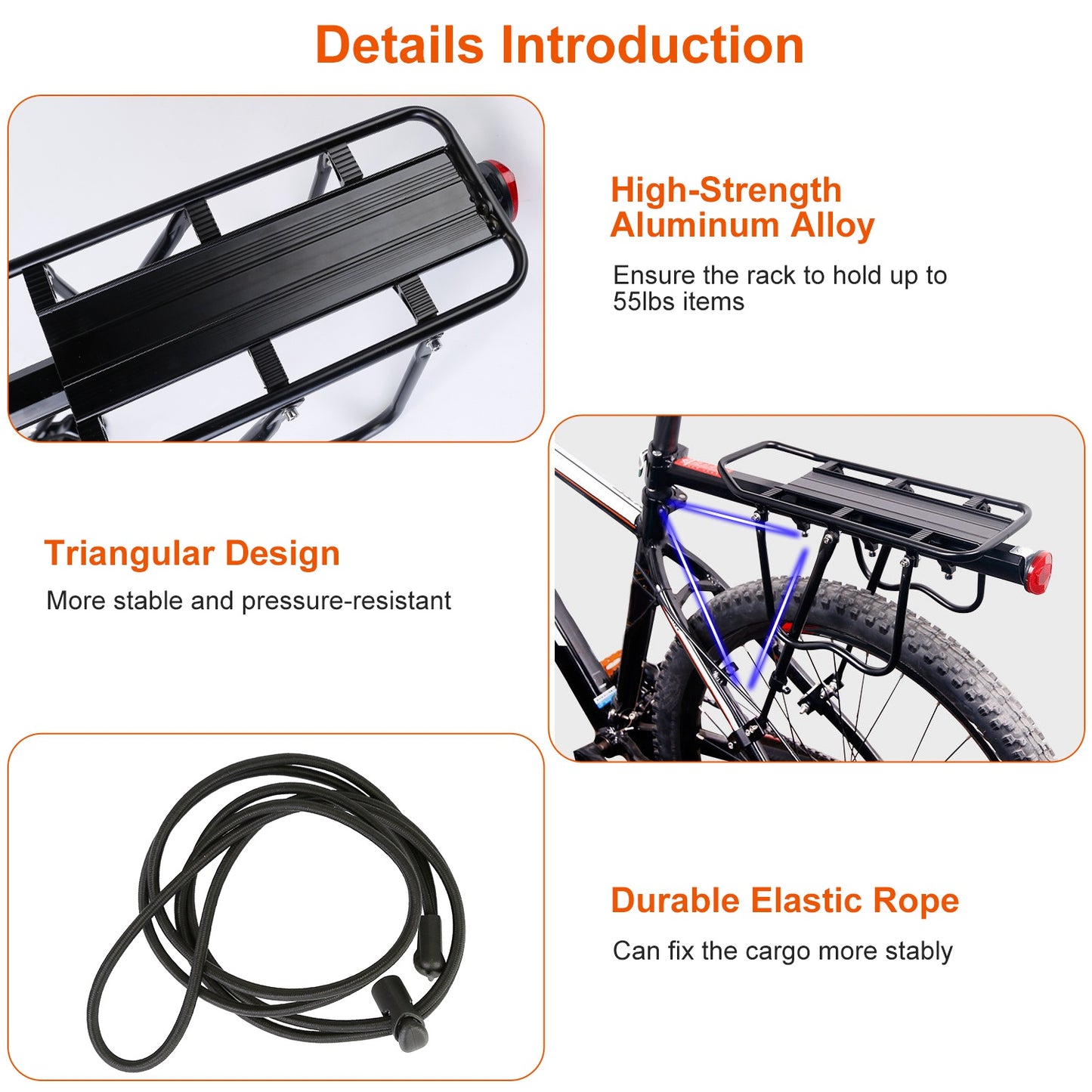 Bicycle Adjustable Cargo Rack