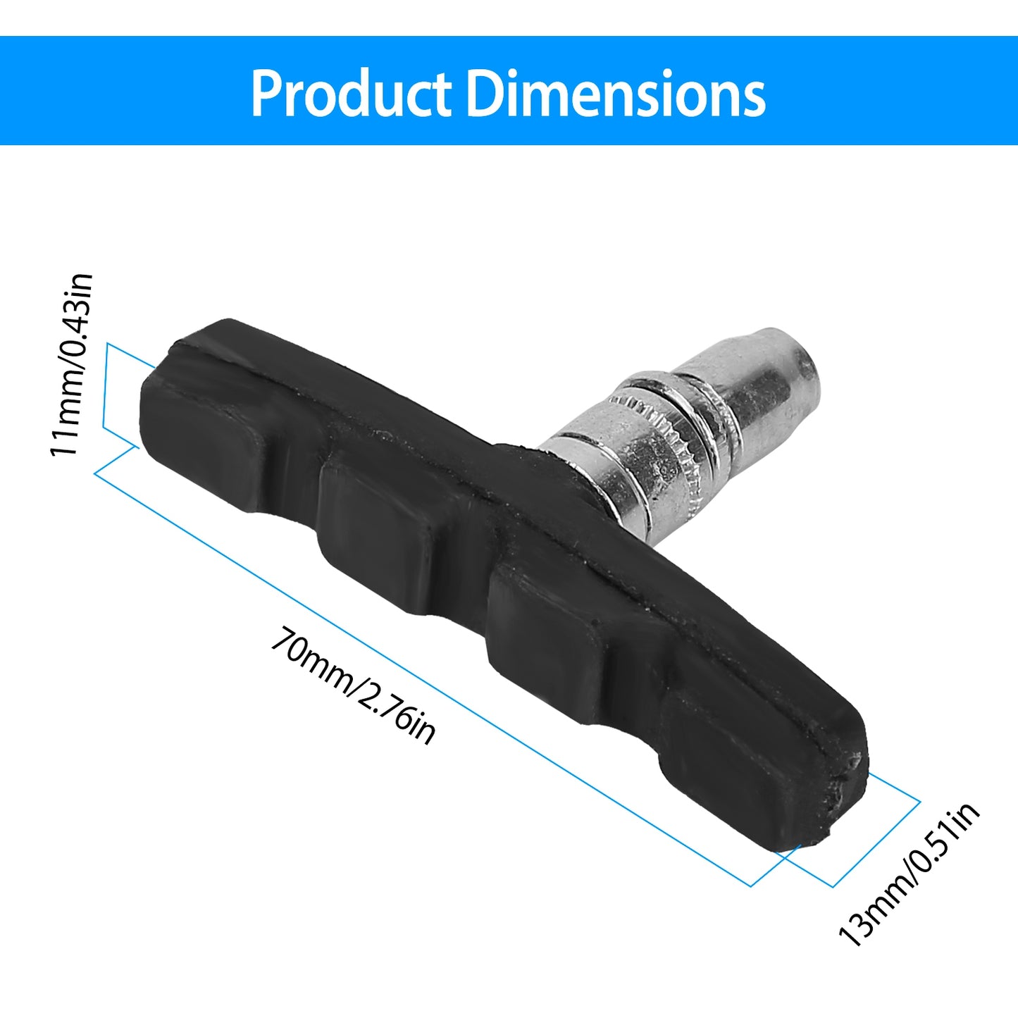 5 Pairs V Bike Brake Pads