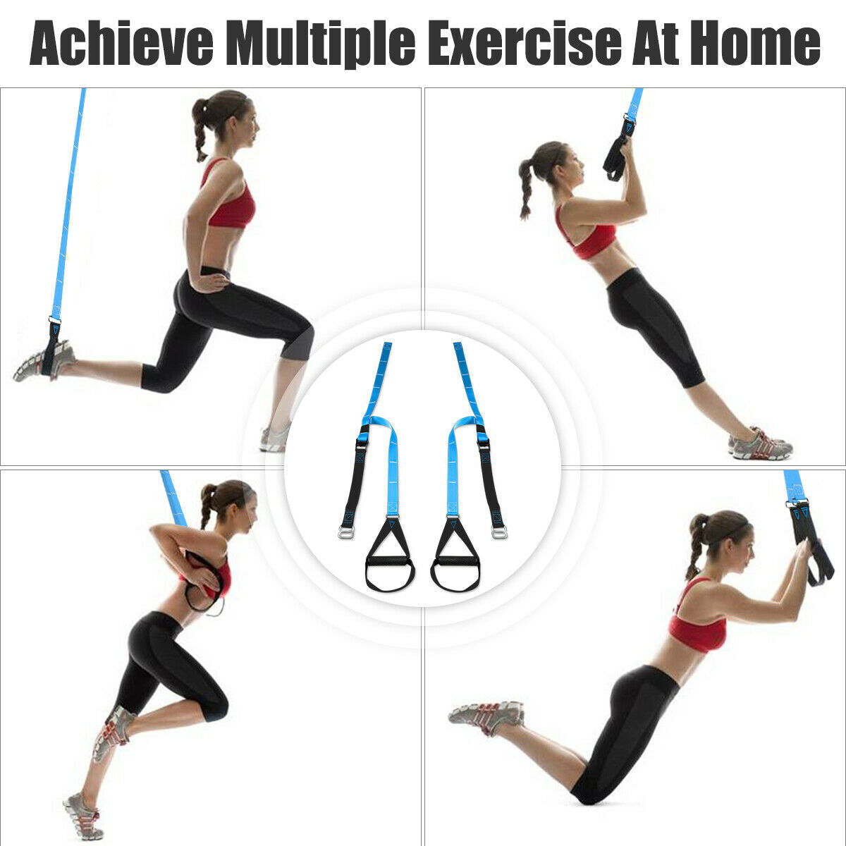 Bodyweight Fitness Resistance Adjustable Straps with Bag