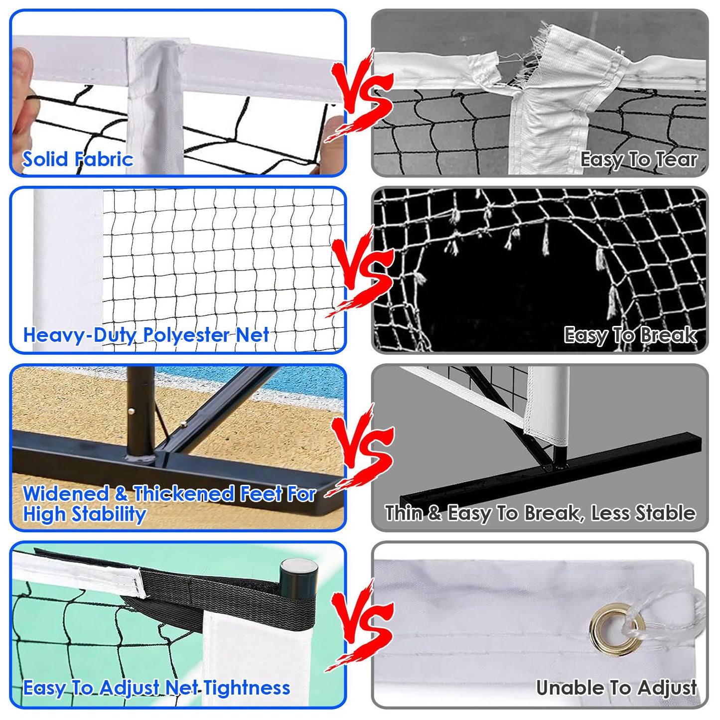 Complete Pickleball Net Paddle Set