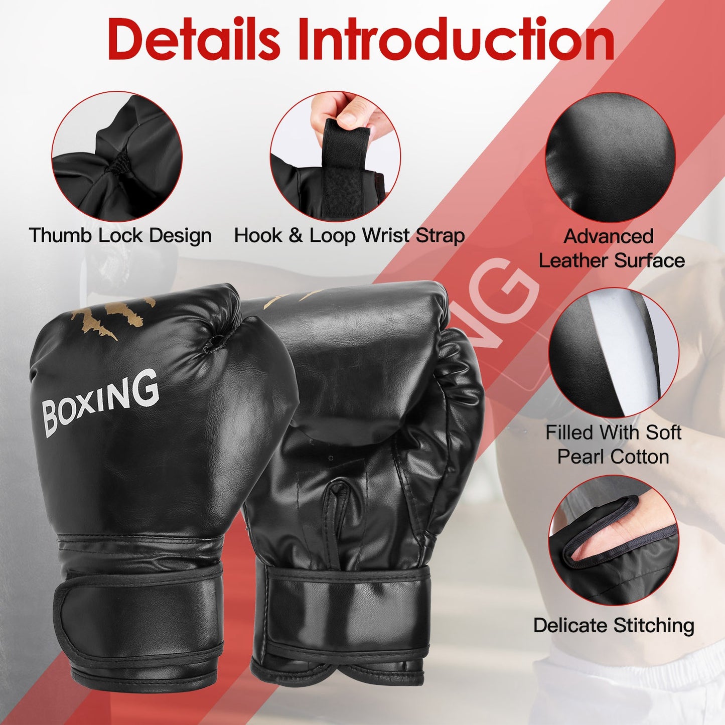Leather Punching Gloves