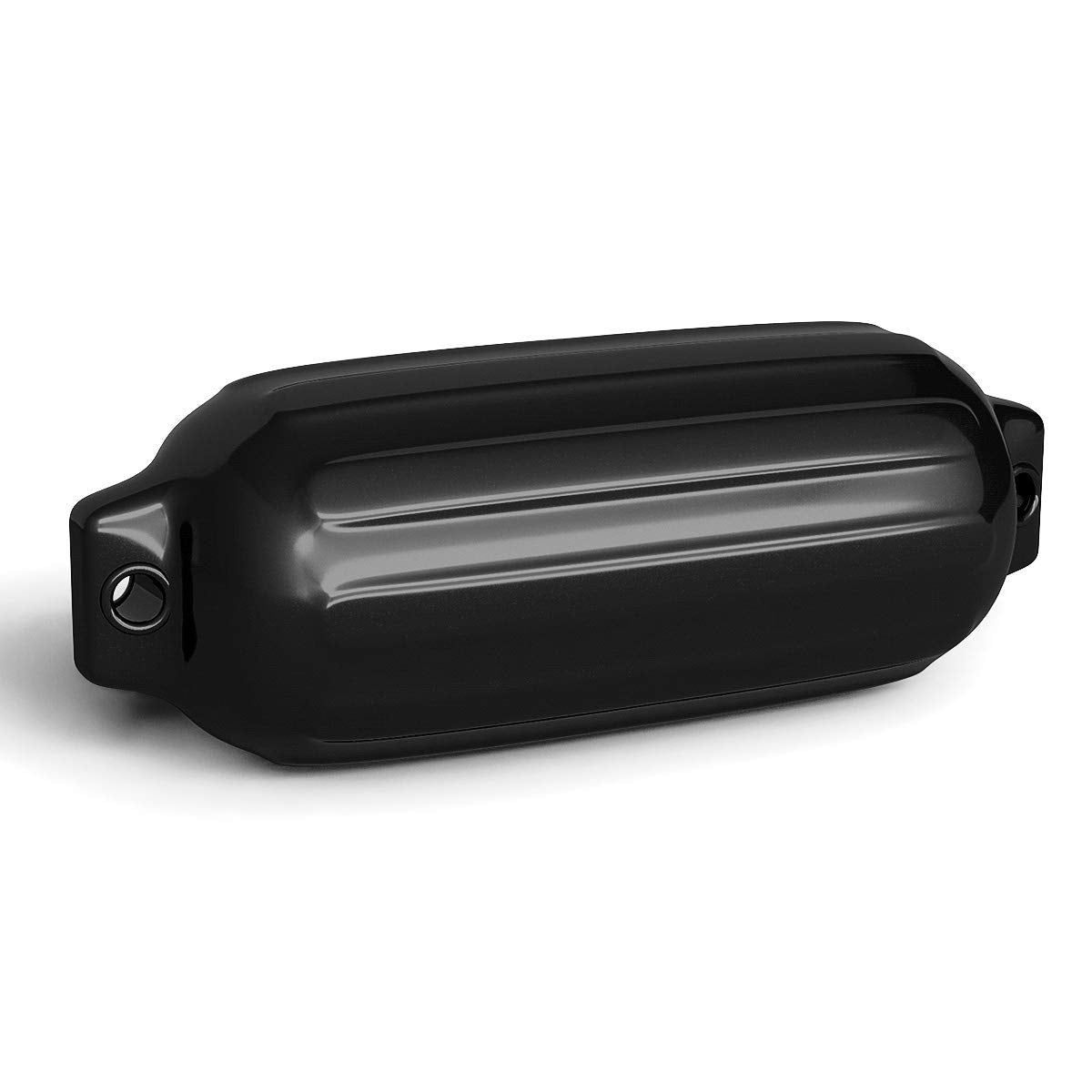 4 Ribbed Marine 8.5" x 27" Boat Fender Vinyl Bumper-Black