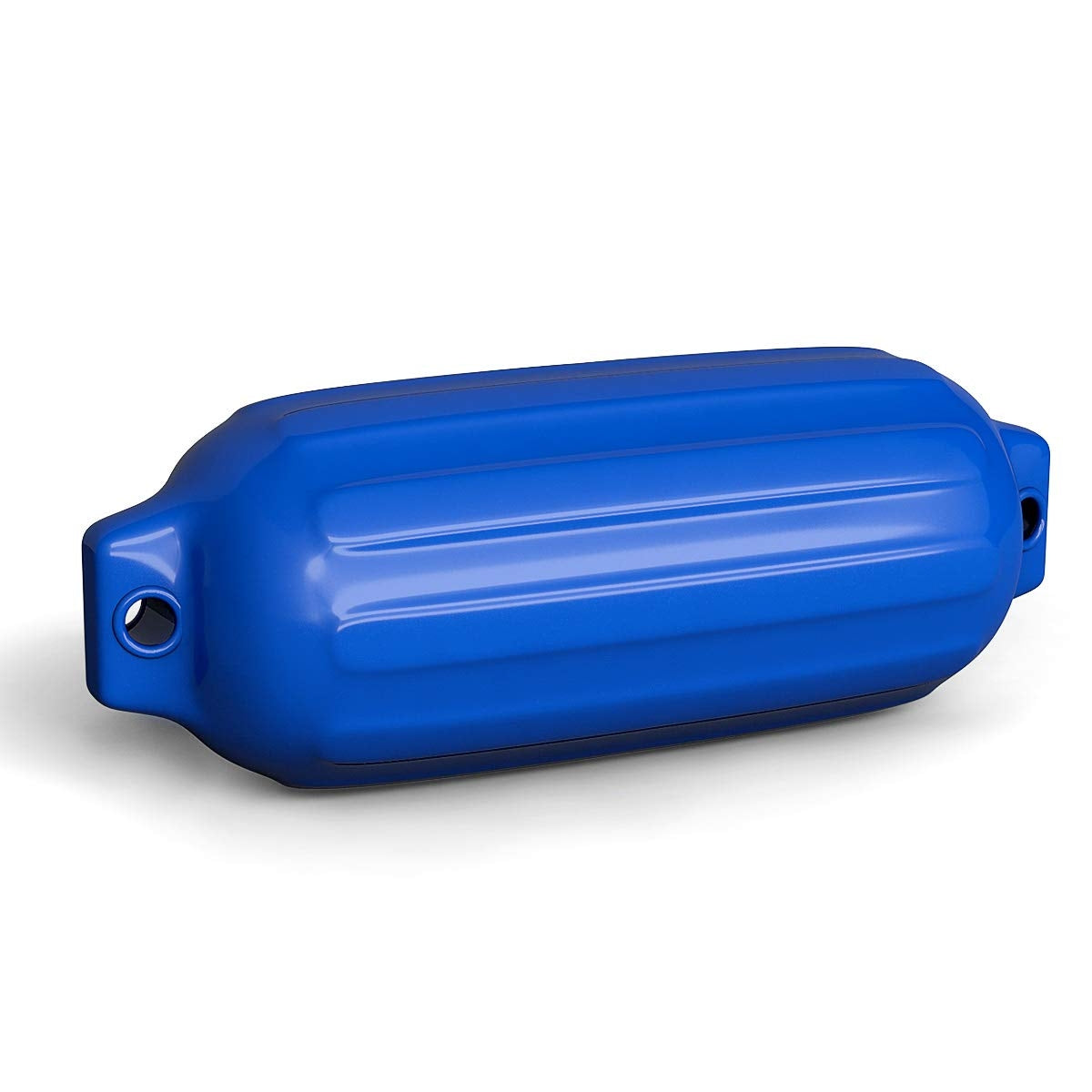 4 Ribbed Marine 8.5" x 27" Boat Fender Vinyl Bumper-Blue