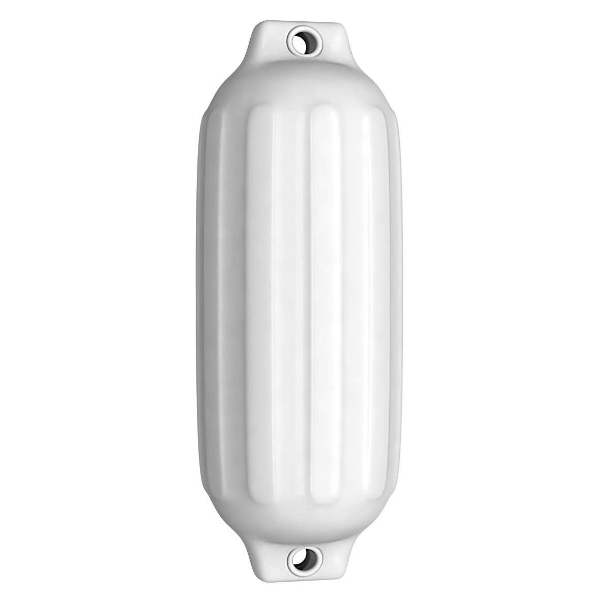 4 Ribbed Marine 8.5" x 27" Boat Fender Vinyl Bumper-White