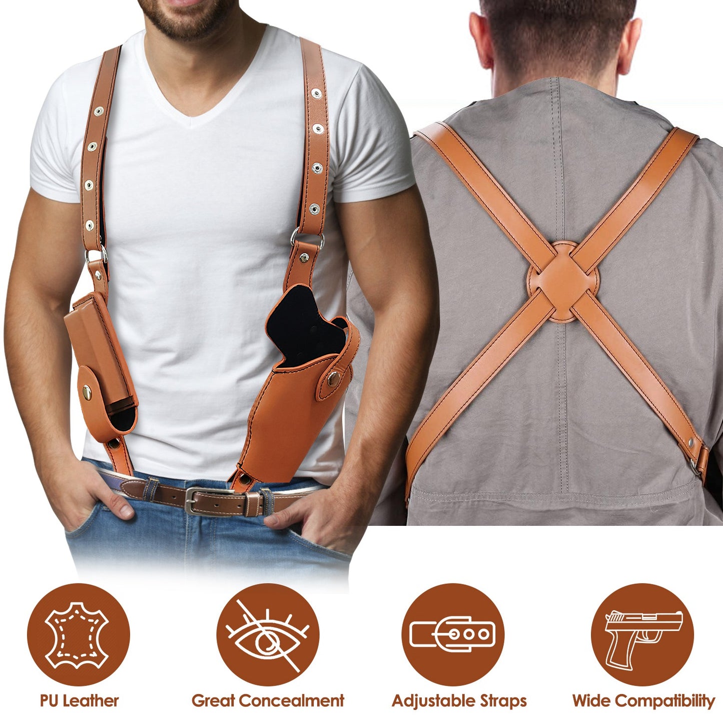 Shoulder Holster With Adjustable Straps