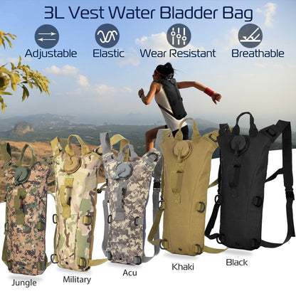 Tactical Hydration Pack 3L Water Bladder