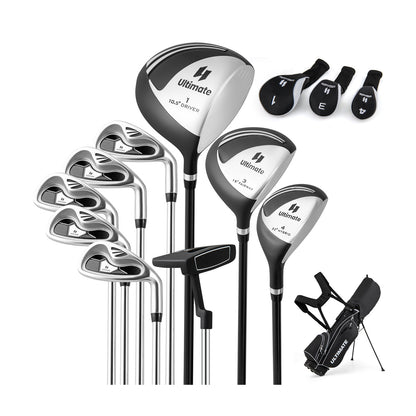 Men’s Profile Complete Golf Club Package Set Includes 10 Pieces-Black