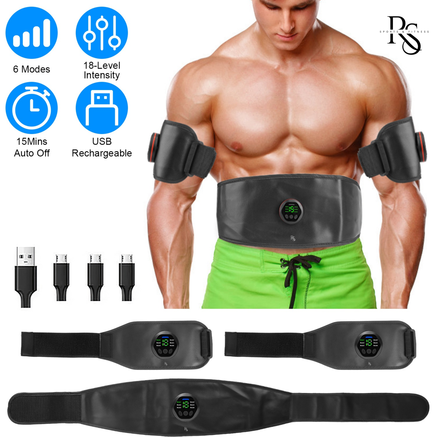 Abdominal Muscle Stimulator Toning Belt