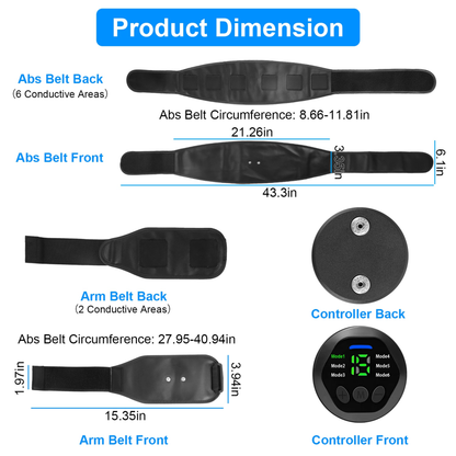 Abdominal Muscle Stimulator Toning Belt