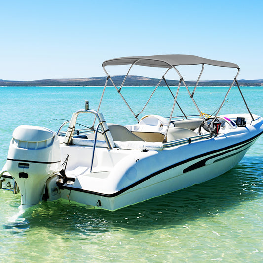 3-Bow/4-Bow Boat Bimini Top Sun Shade Boat Canopy with Storage Boot-3-Bow