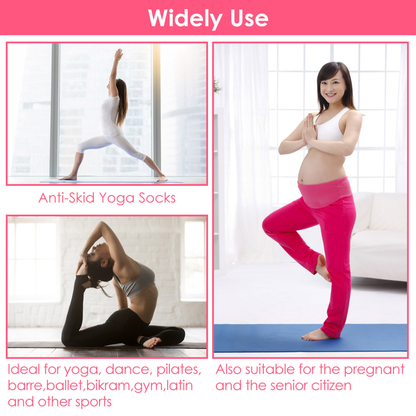 6-Pack Women's Yoga Socks with Straps