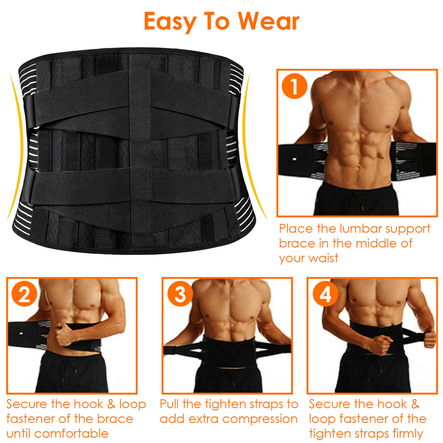 Adjustable Lumbar Support Belt