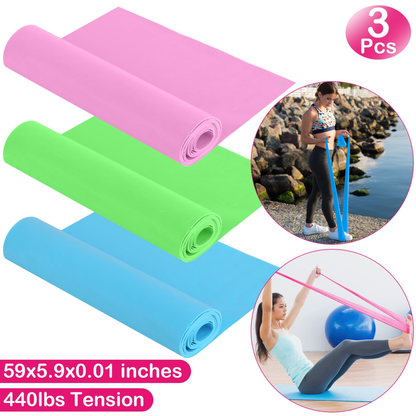 3-Pack Yoga Resistance Bands